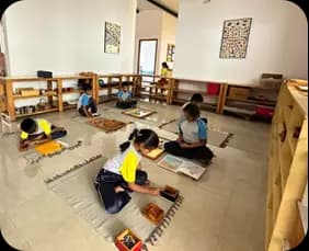 Art and craft session at Adra preschool