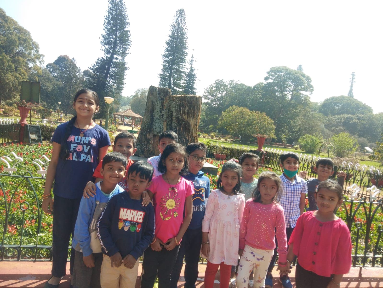 Children on an outdoor outing at Adra